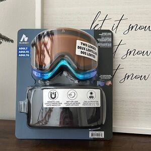 New Adult Blue Sky Magnetic Snow Goggles